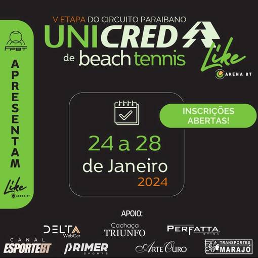 Event cover V Etapa do Circuito unicred de Beach Tennis