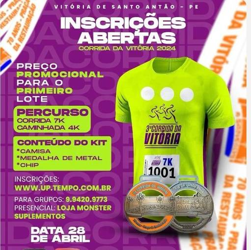 Event cover 3 CORRIDA E CAMINHADA DA VITRIA