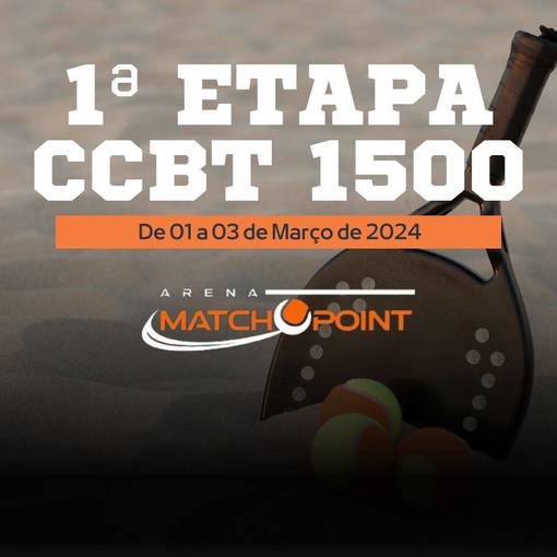 Event cover 2a etapa CCBT - Arena Matchpoint