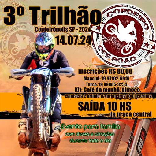 Capa do evento 3 TRILHO CORDEIRO OFF-ROAD